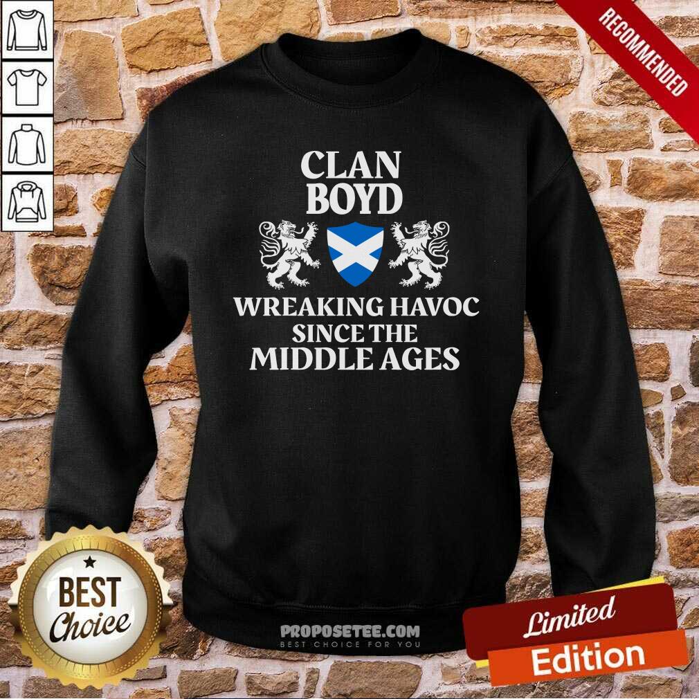 Awesome Clan Boyd Wreaking Havoc Since The Middle Ages Scotland Shirt - Image 5