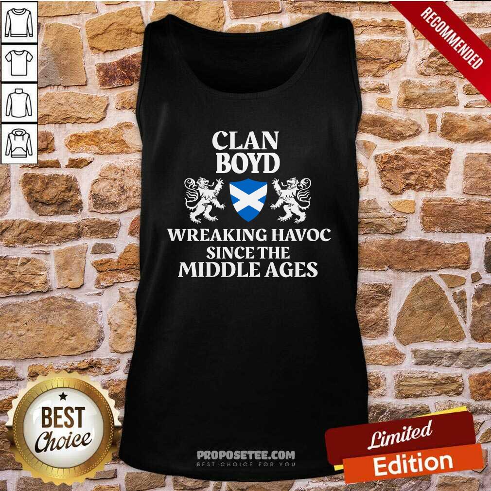 Awesome Clan Boyd Wreaking Havoc Since The Middle Ages Scotland Shirt - Image 4
