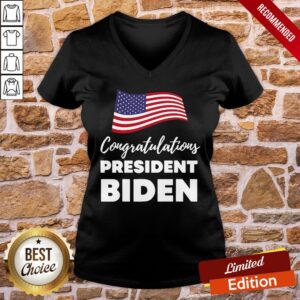Alternative view of Awesome Congratulations President Biden American Flag Election Shirt