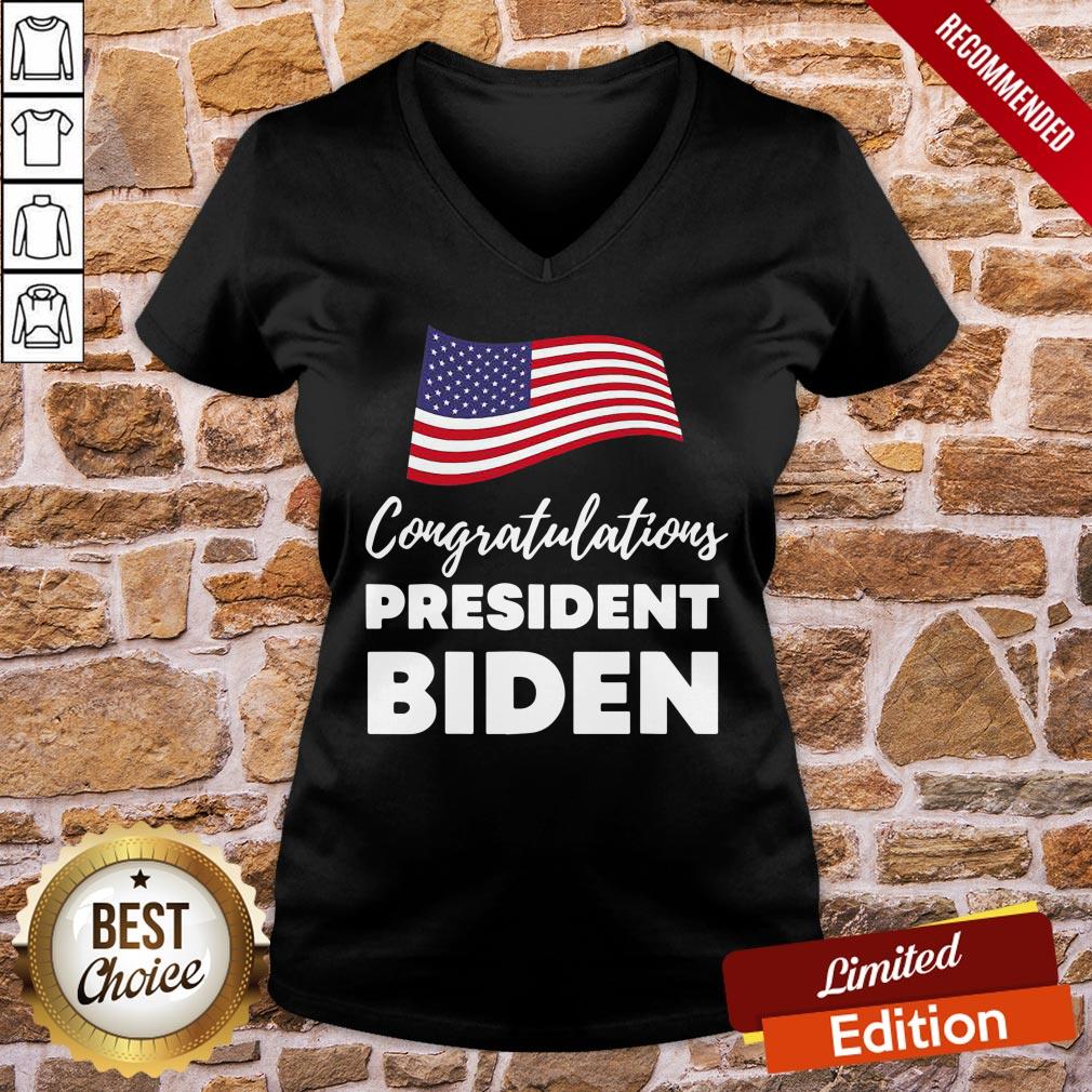 Awesome Congratulations President Biden American Flag Election Shirt - Image 2