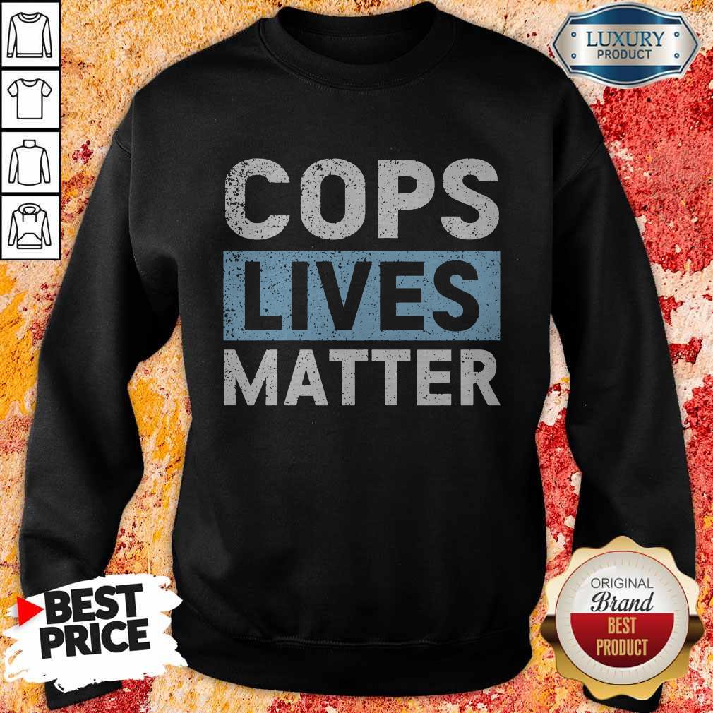 Awesome Cops Lives Matter Shirt - Image 3
