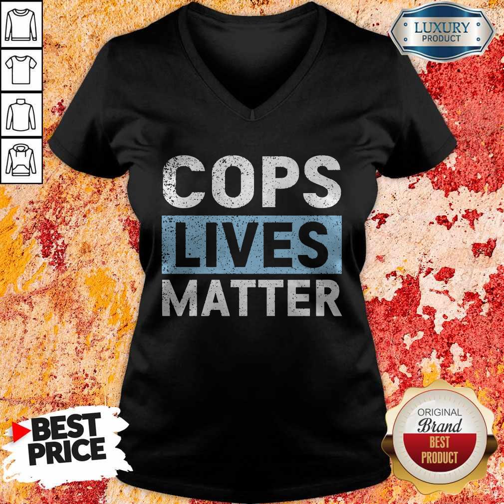 Awesome Cops Lives Matter Shirt - Image 5