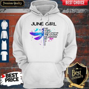 Alternative view of Awesome Dragonfly June Girl They Whispered To Her You Cannot Withstand The Storm Shirt