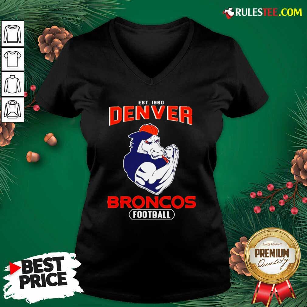 Awesome Est 1960 Denver Broncos Football Shirt - Image 3