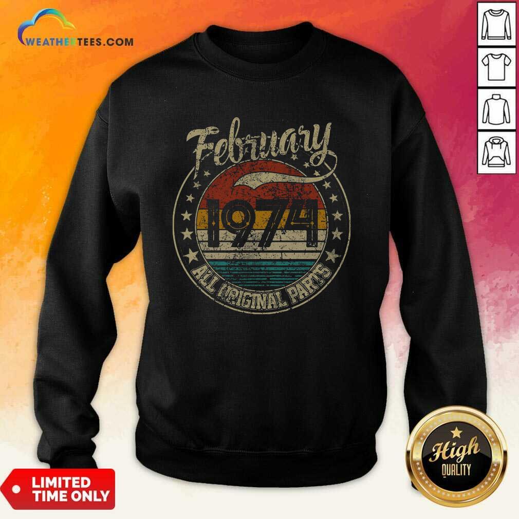 Awesome February 1974 All Original Parts Vintage Shirt - Image 4