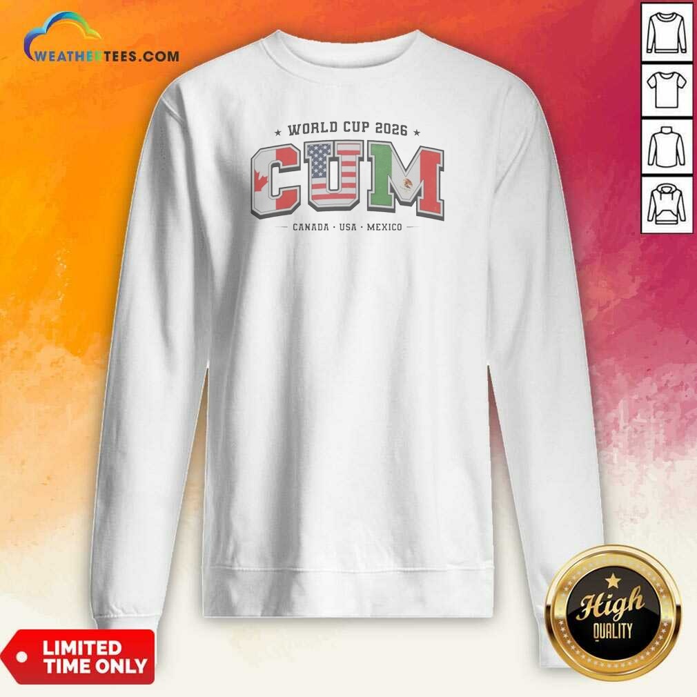 Awesome FIFA World Cup 2026 CUM Canada USA Mexico Sports Fan Soccer Shirt - Image 3