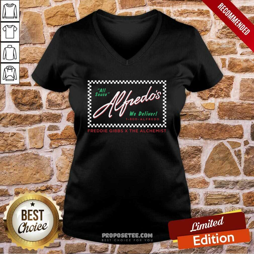 Awesome Freddie Gibbs X The Alchemist Alfredo Merch Alfredo Restaurant Alfredo Delivery Shirt - Image 5
