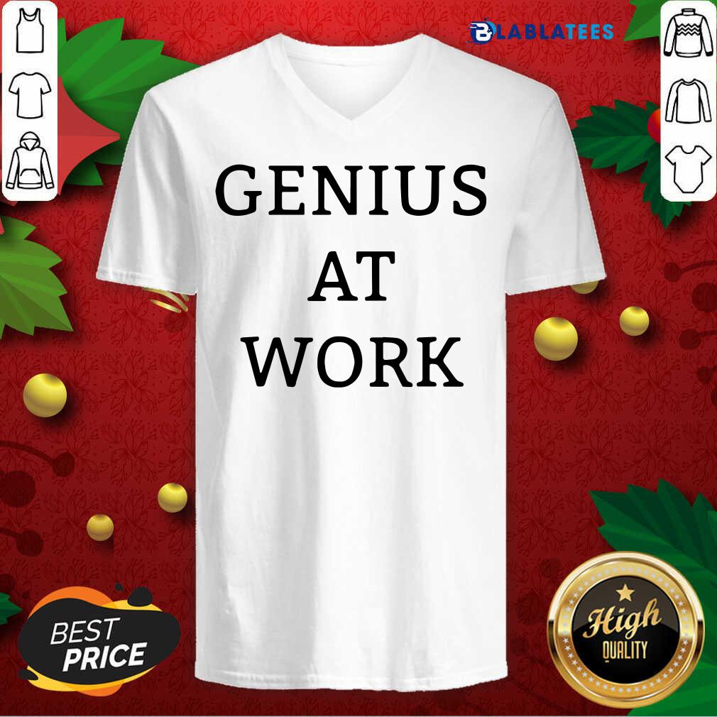 Awesome Genius At Work Shirt - Image 3
