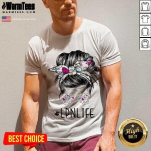 Alternative view of Awesome Girl Glasses LPN Life Shirt