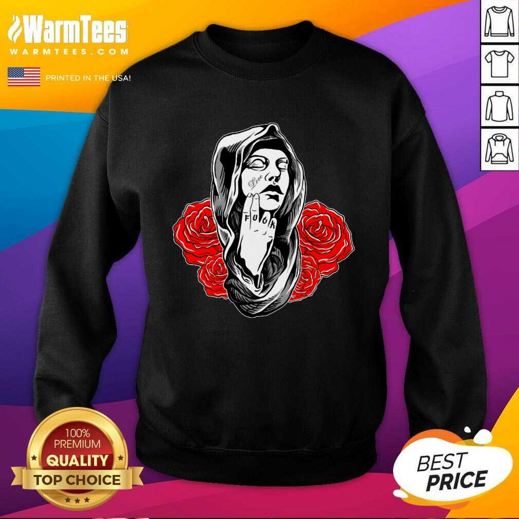 Awesome Girl Rose Love Fuck Shirt - Image 3