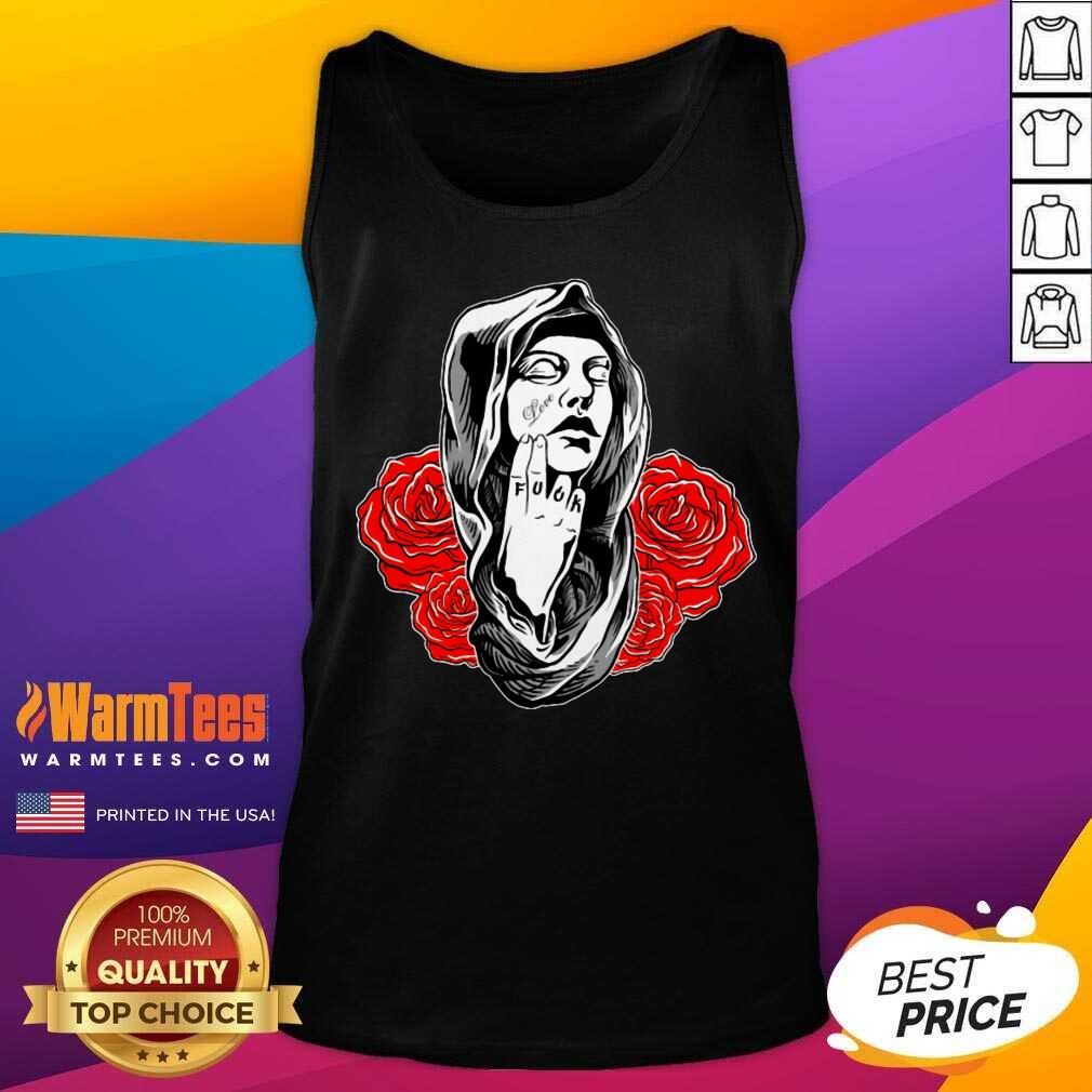 Awesome Girl Rose Love Fuck Shirt - Image 2
