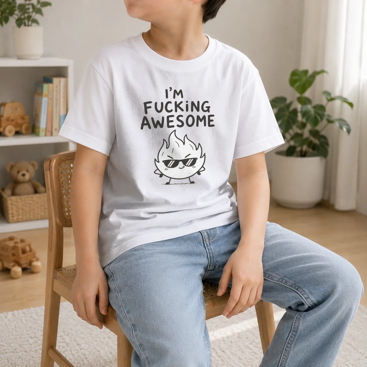 Awesome Happy I'm Fing Awesome Shirt - Image 9