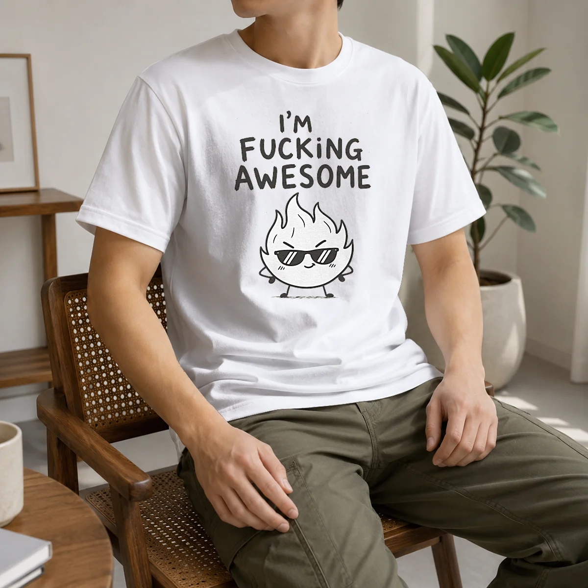 Awesome Happy I'm Fing Awesome Shirt