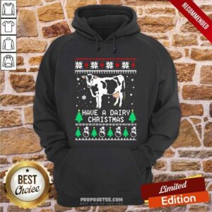 Alternative view of Awesome Have A Dairy Ugly Christmas Shirt