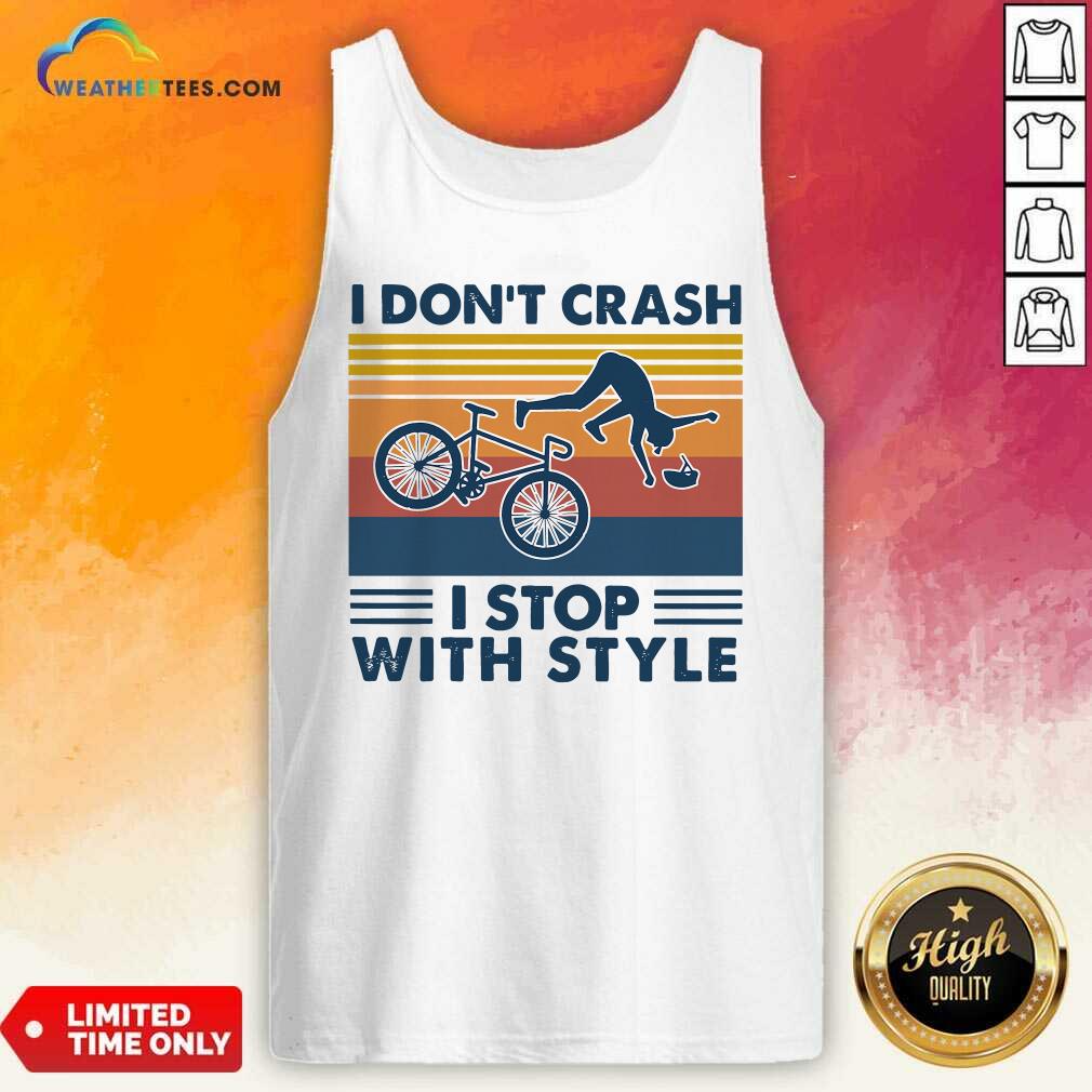 Awesome I Don’t Crash I Stop With Style Vintage Retro Shirt - Image 4