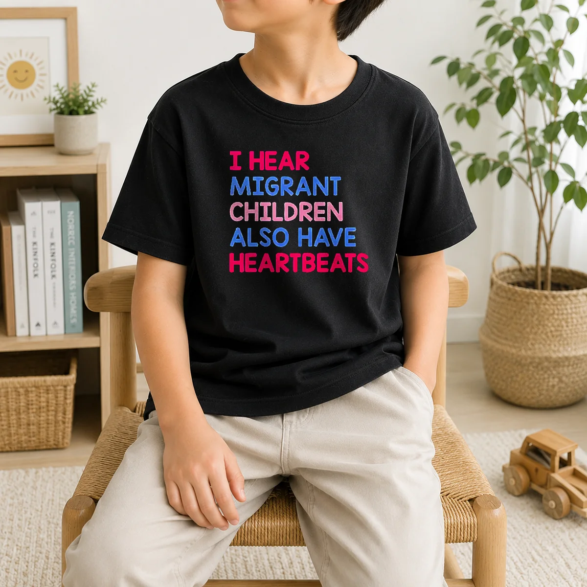 Awesome I Hear Migrant Children Also Have Heartbeats Shirt - Image 9