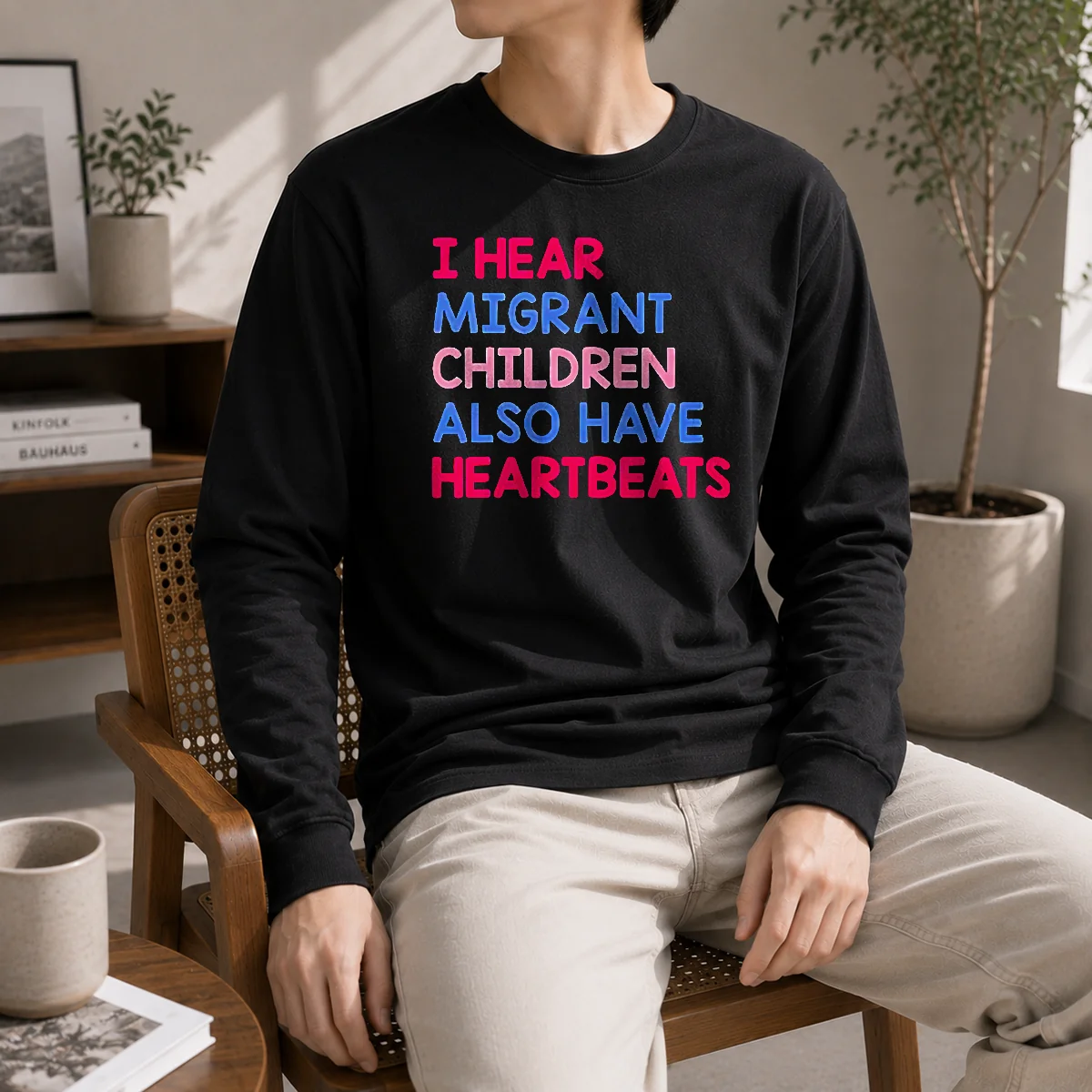 Awesome I Hear Migrant Children Also Have Heartbeats Shirt - Image 6