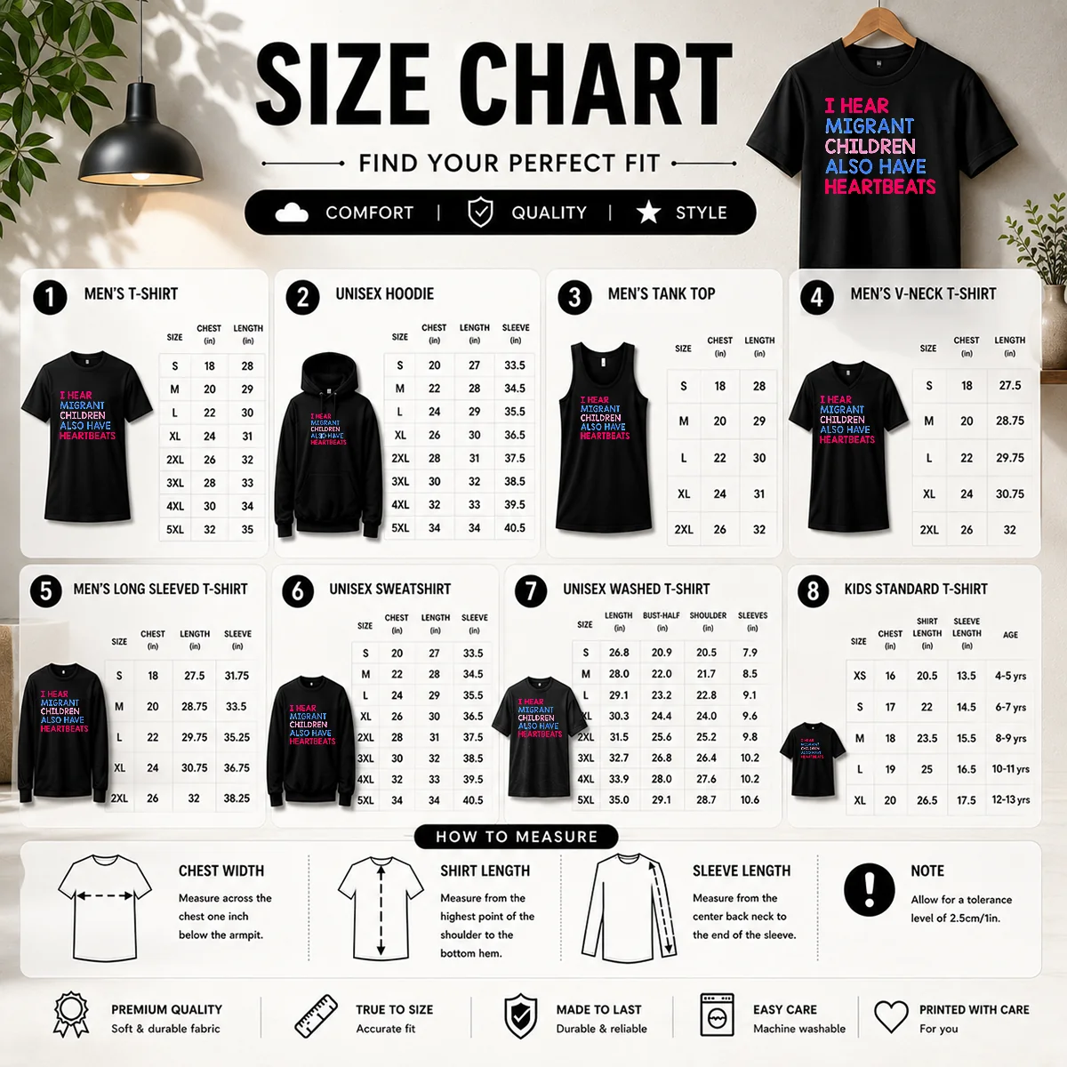 Awesome I Hear Migrant Children Also Have Heartbeats Shirt - Image 4