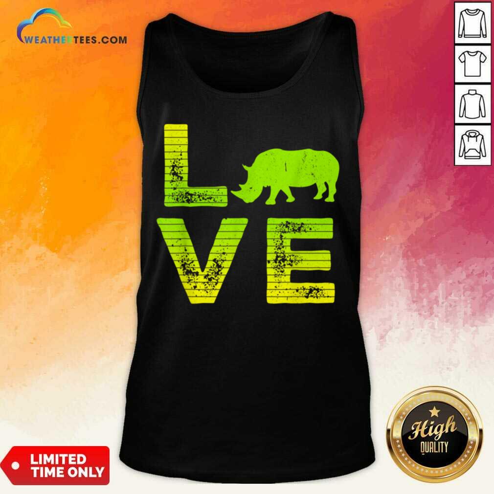 Awesome I Love Rhinos Boy And Girl 1 Shirt - Image 2