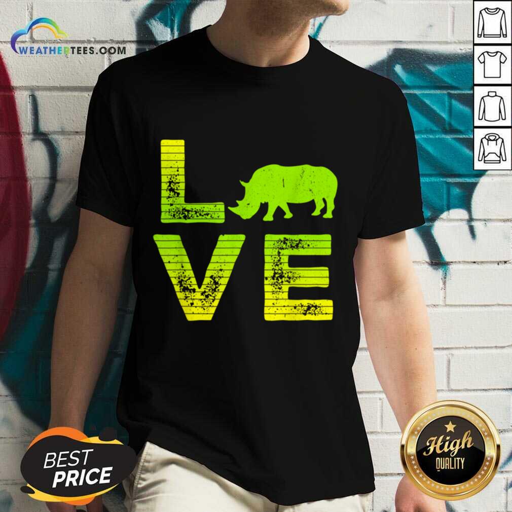 Awesome I Love Rhinos Boy And Girl 1 Shirt - Image 5
