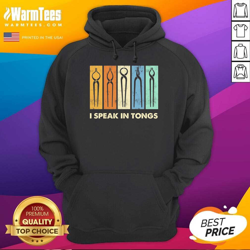 Awesome I Speak Tongs Vintage Great 5 Shirt - Image 4