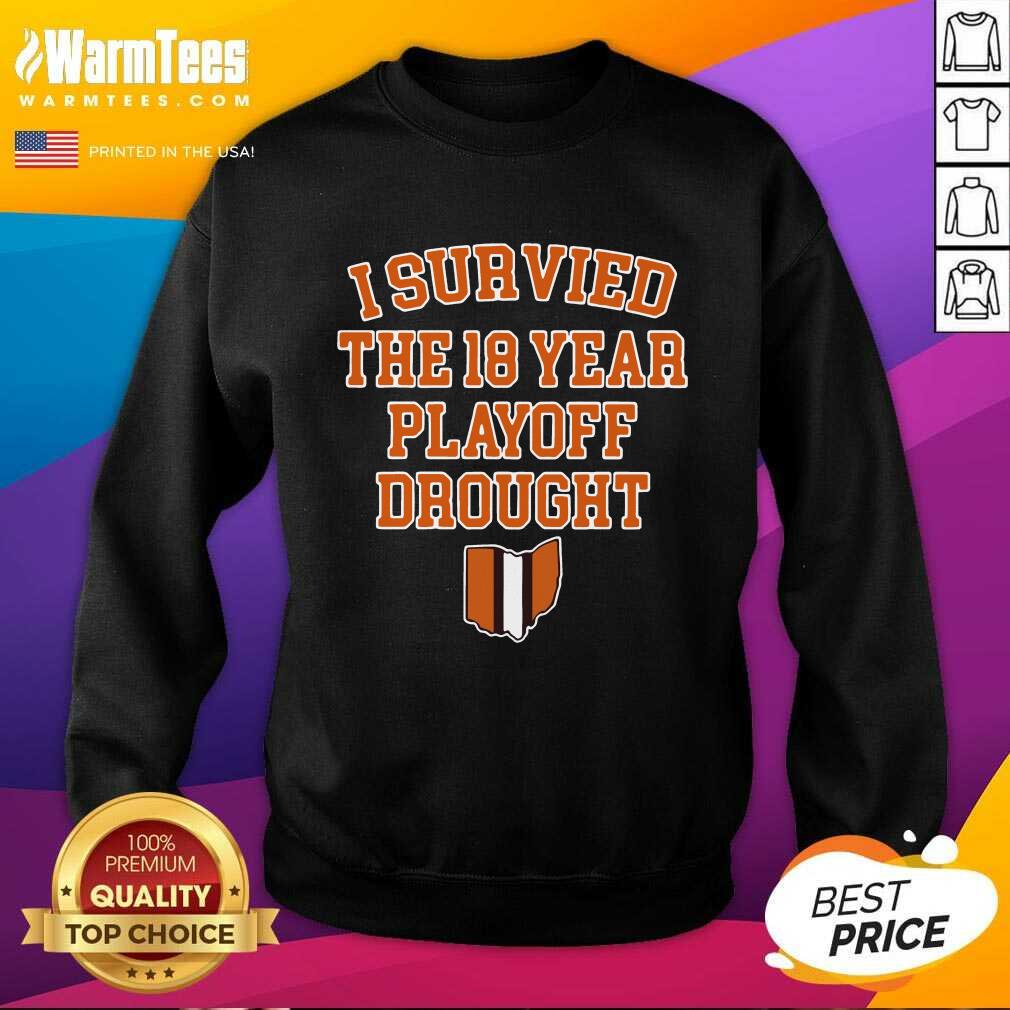 Awesome I Survived The 18 Year Playoff Drought Shirt - Image 3