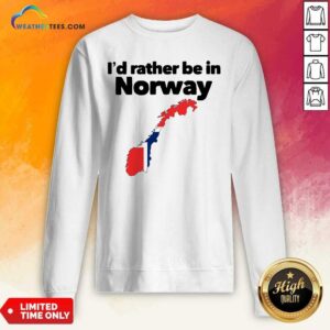 Alternative view of Awesome I’d Rather Be In Norway Shirt