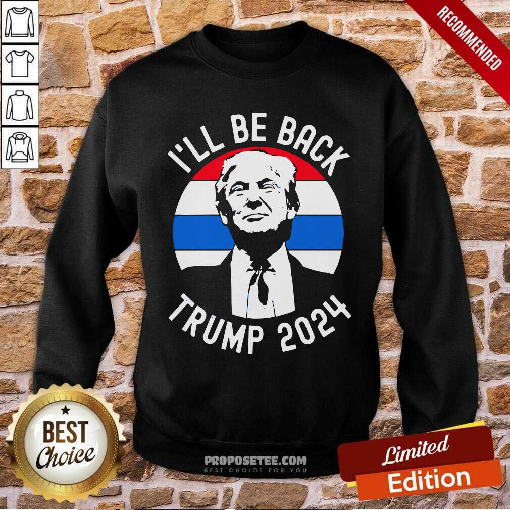 Awesome I’ll Be Back Trump 2024 Vintage Shirt - Image 5