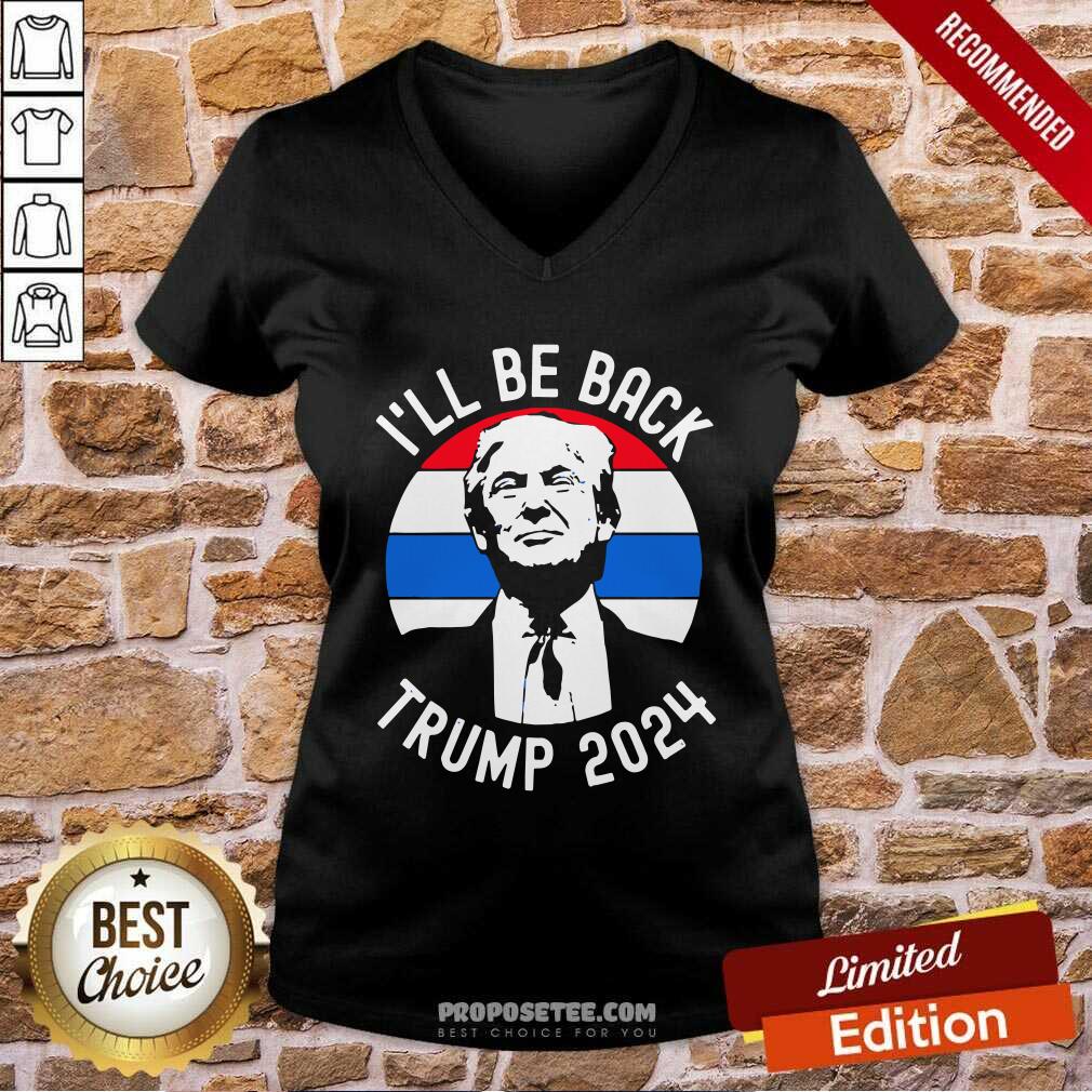 Awesome I’ll Be Back Trump 2024 Vintage Shirt - Image 3