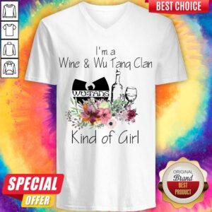 Alternative view of Awesome I’m A Wine And Wu Tang Clan Kind Of Girl Shirt