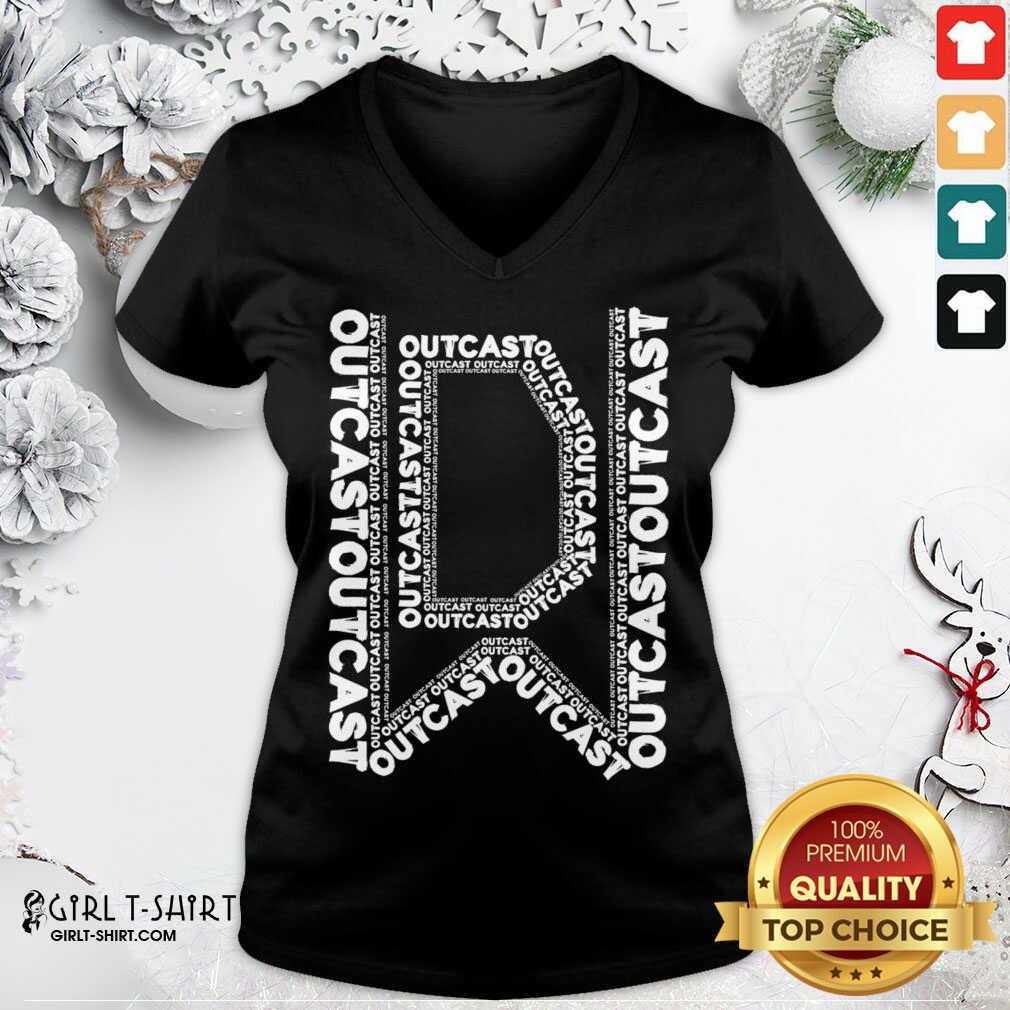 Awesome Initial Outcast White Logo Shirt - Image 2
