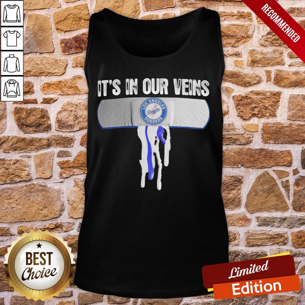 Awesome It's In Our Veins Los Angeles Dodgers Shirt - Image 3