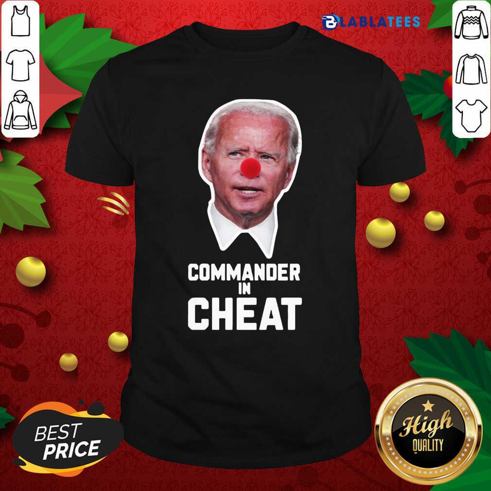 Awesome Joe Biden Commander In Cheat Shirt