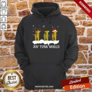 Alternative view of Awesome Joy Tuba World Christmas Shirt