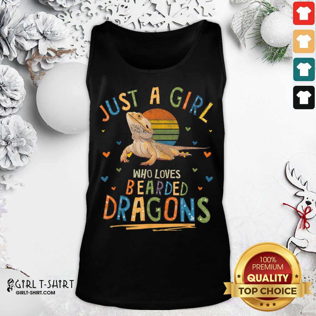 Awesome Just A Girl Who Loves Bearded Dragons Shirt - Image 3