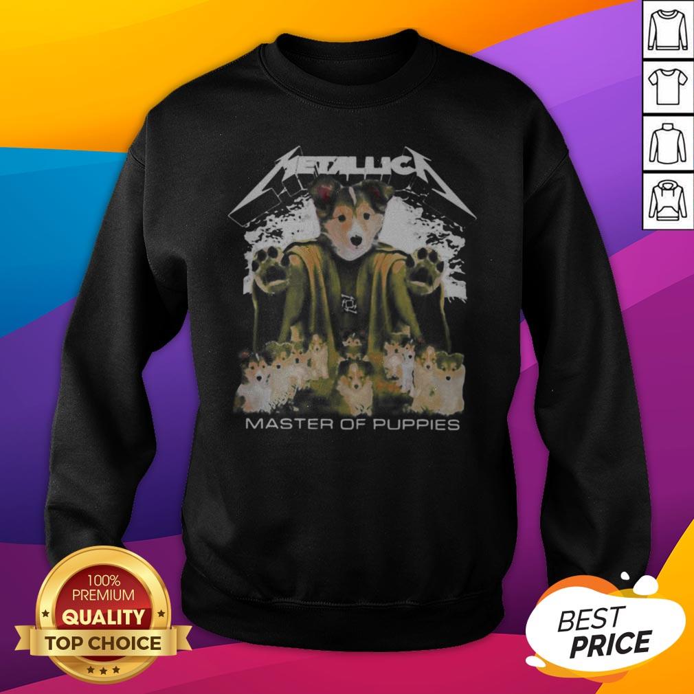Awesome Labrador Husky Metallica Master Of Puppies Shirt - Image 2