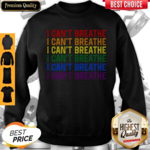 Alternative view of Awesome LGBT I Can’t Breathe Shirt