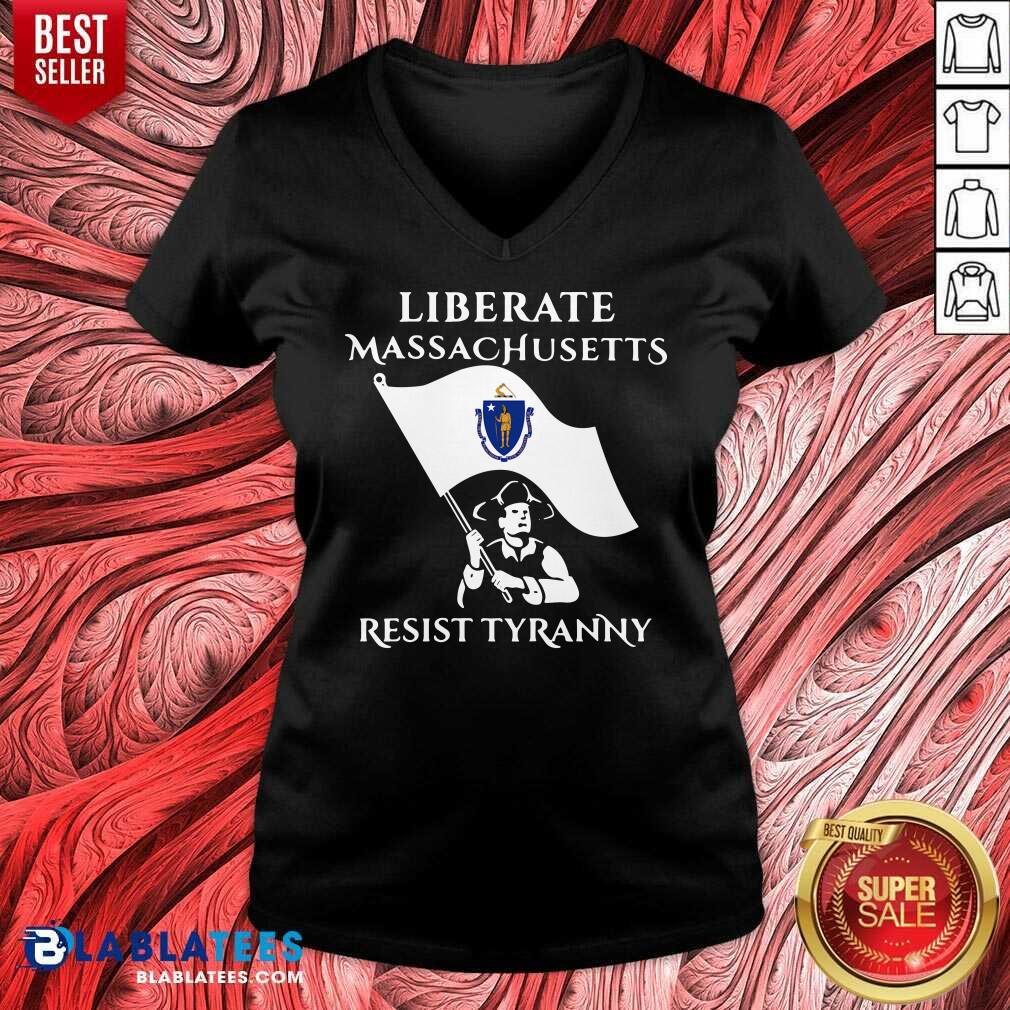 Awesome Liberate Massachusetts Resist Tyranny 2021 Shirt - Image 2
