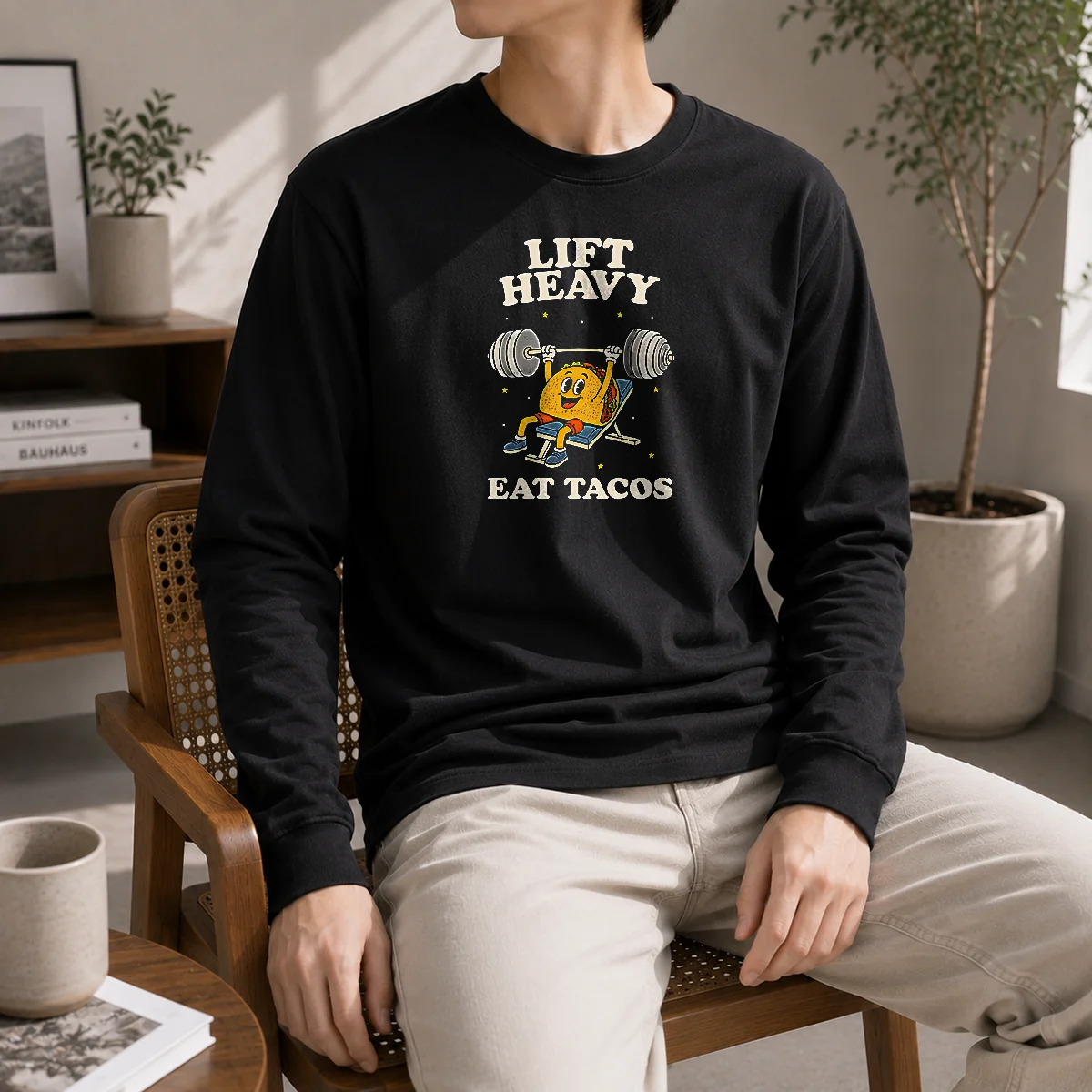 Awesome Lift Heavy Eat Tacos Shirt - Image 6