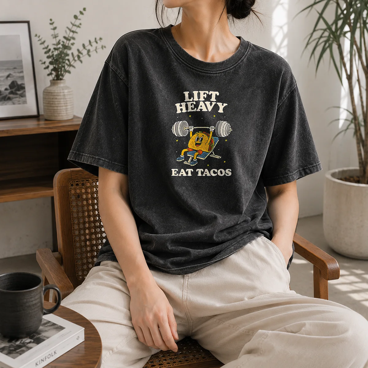 Awesome Lift Heavy Eat Tacos Shirt - Image 8