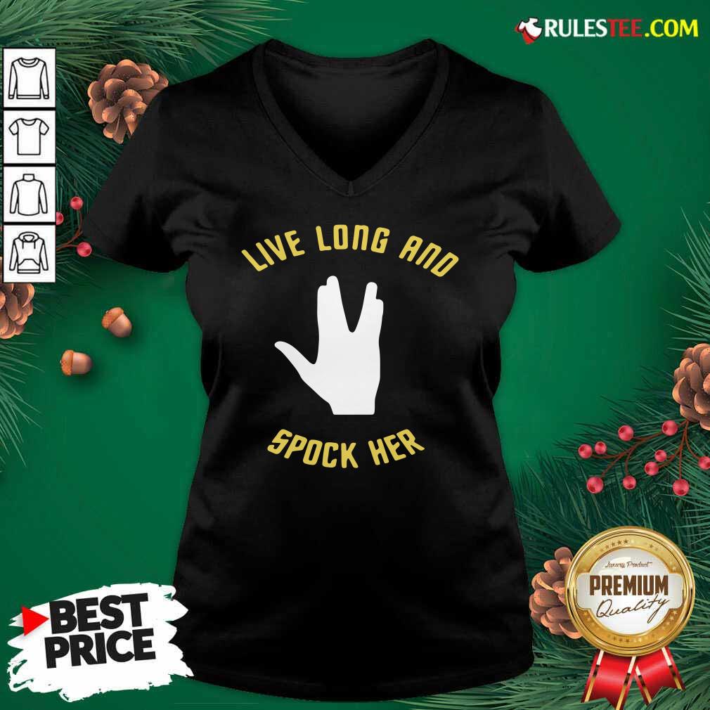 Awesome Live Long And Spock Her T-Shirt - Image 3