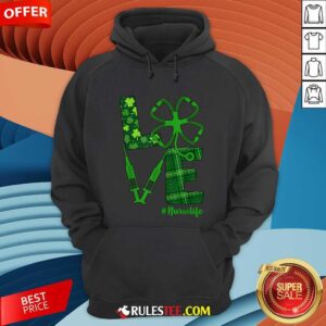 Alternative view of Awesome Love Shamrock Nurse Life St Patricks Day Shirt