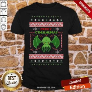 Awesome Merry Cthulhumas Ugly Christmas Shirt