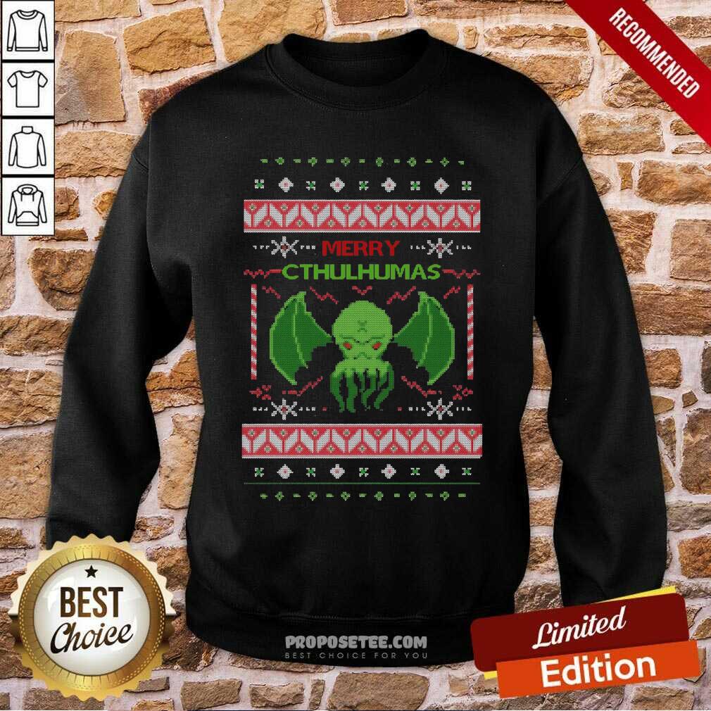 Awesome Merry Cthulhumas Ugly Christmas Shirt - Image 5