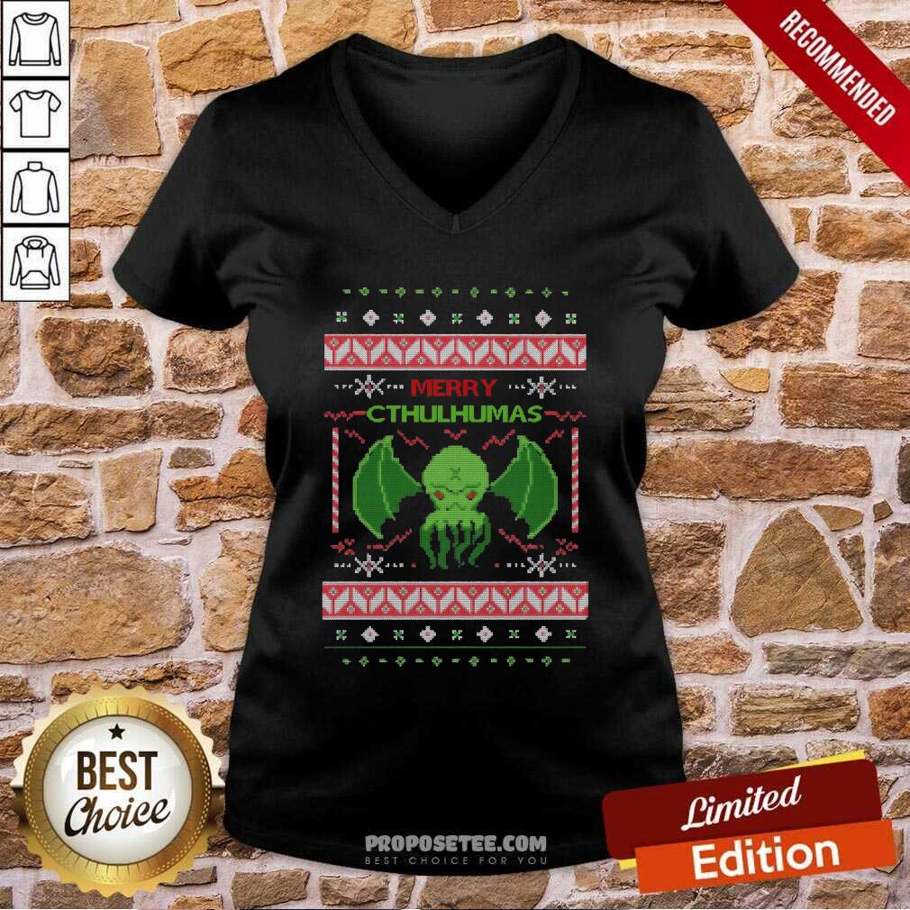 Awesome Merry Cthulhumas Ugly Christmas Shirt - Image 3