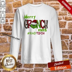 Alternative view of Awesome Merry Grinchmas #Rad Tech Christmas Shirt