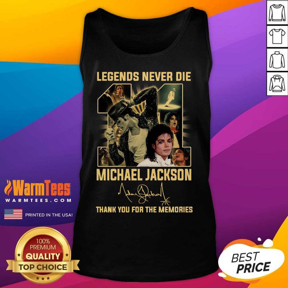 Awesome Michael Jackson 11 Legend Never Die Signature Thank Shirt - Image 4