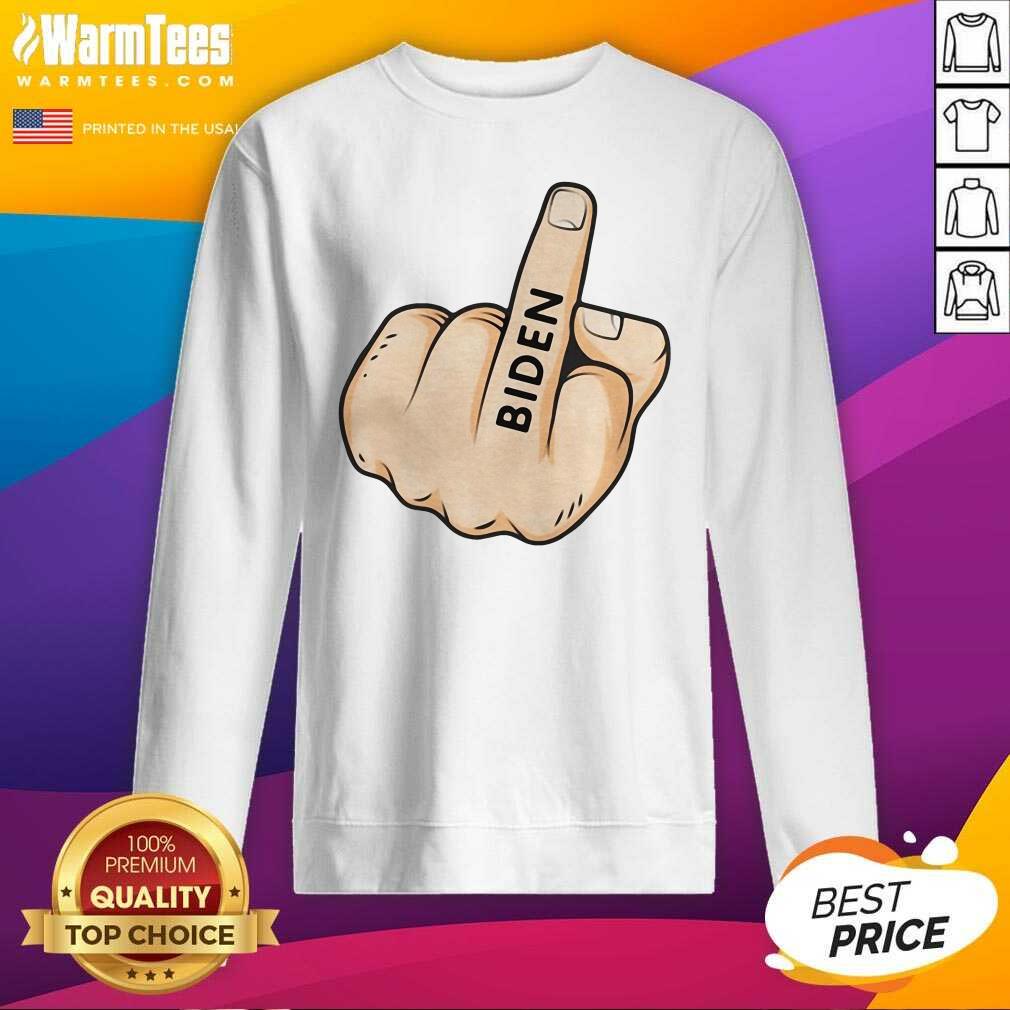 Awesome Middle Finger Fuck Biden Shirt - Image 3