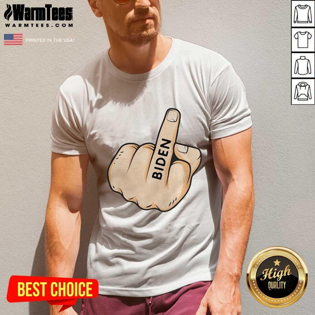Awesome Middle Finger Fuck Biden Shirt - Image 5