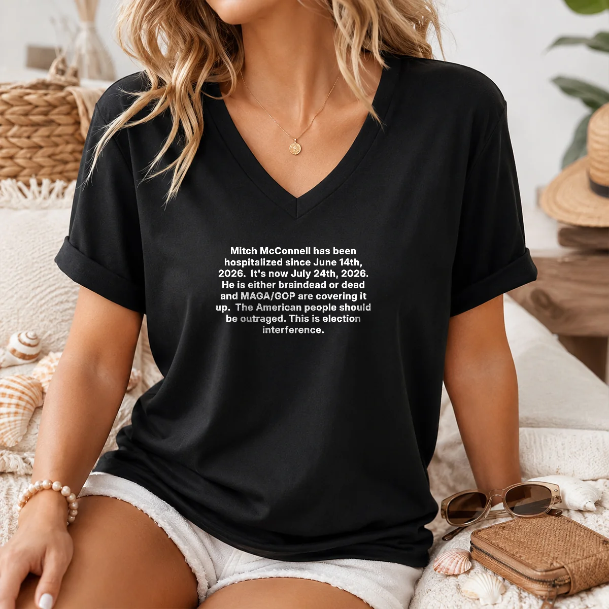 Awesome Mitch Mcconnell Has Been Hospitalized Since June 14th 2026 Shirt - Image 6